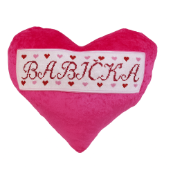 Polštářek srdíčko se jménem