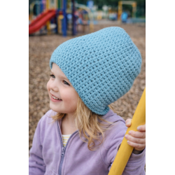 Ručně háčkovaná čepice pro holčičky-modrá